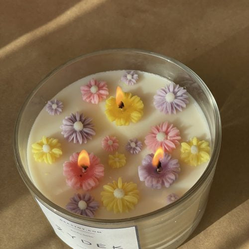 Sojų vaško žvakė "Žydėk"