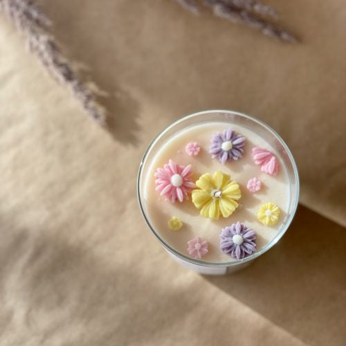 Sojų vaško žvakė "Žydėk"